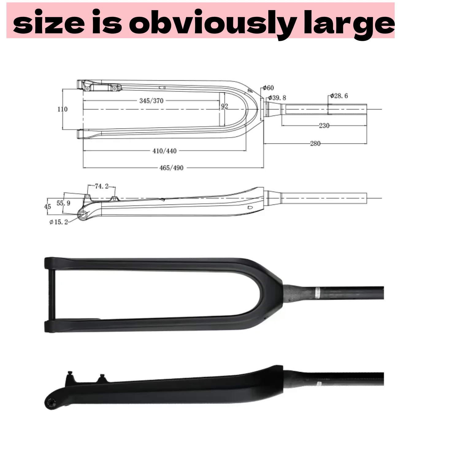 29/27.5 Inches Full Carbon Fiber MTB Bicycle Front Fork 110*15MM BOOST