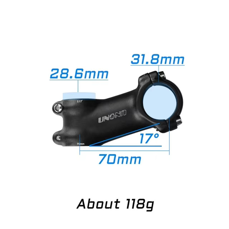 UNO Bike Stem 31.8mm -7° 17° 35° MTB Road Alloy Stem 60-130mm Ultralight