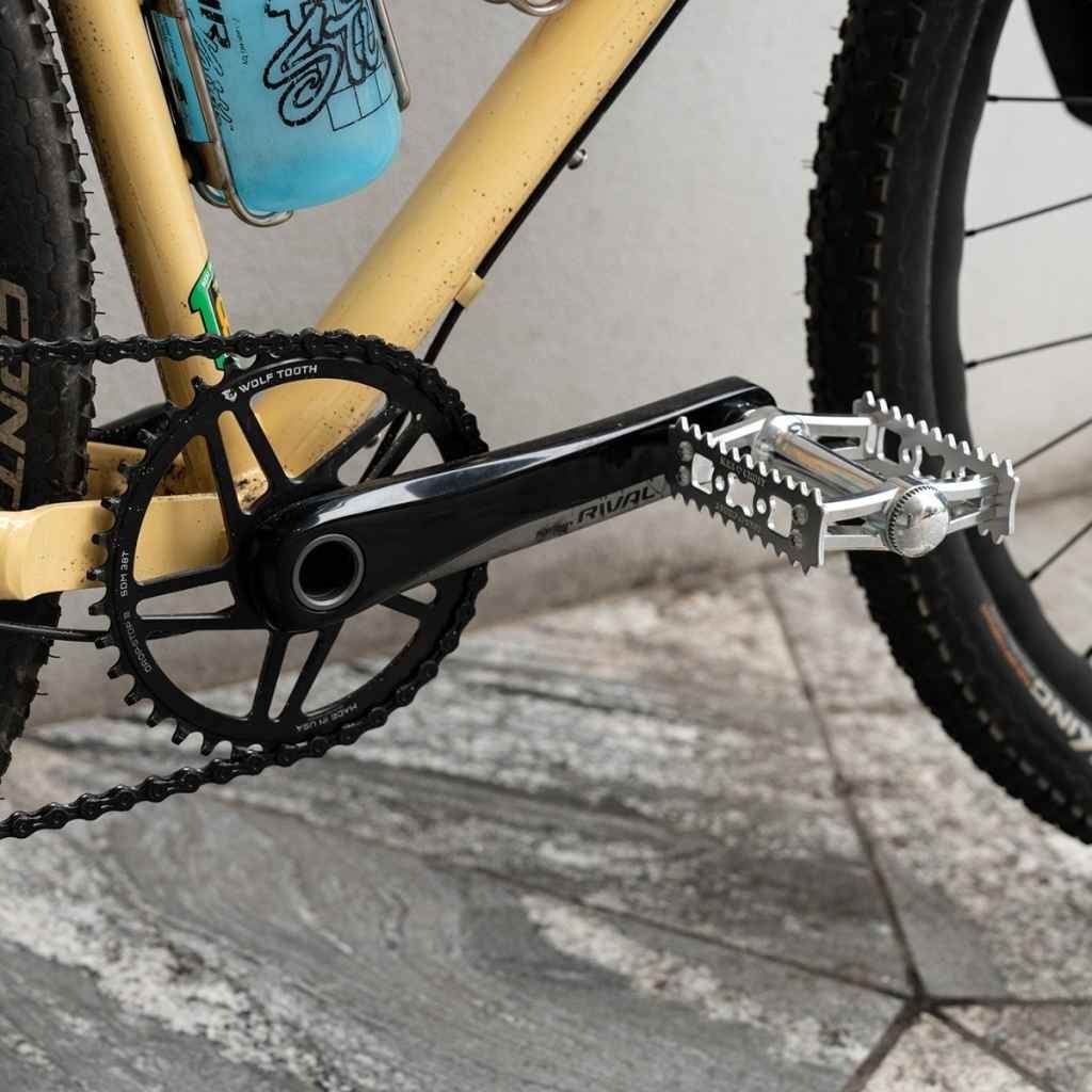 MKS×CRUST super gordito pedal (silver) Bicycle Parts 95×85mm JAPAN