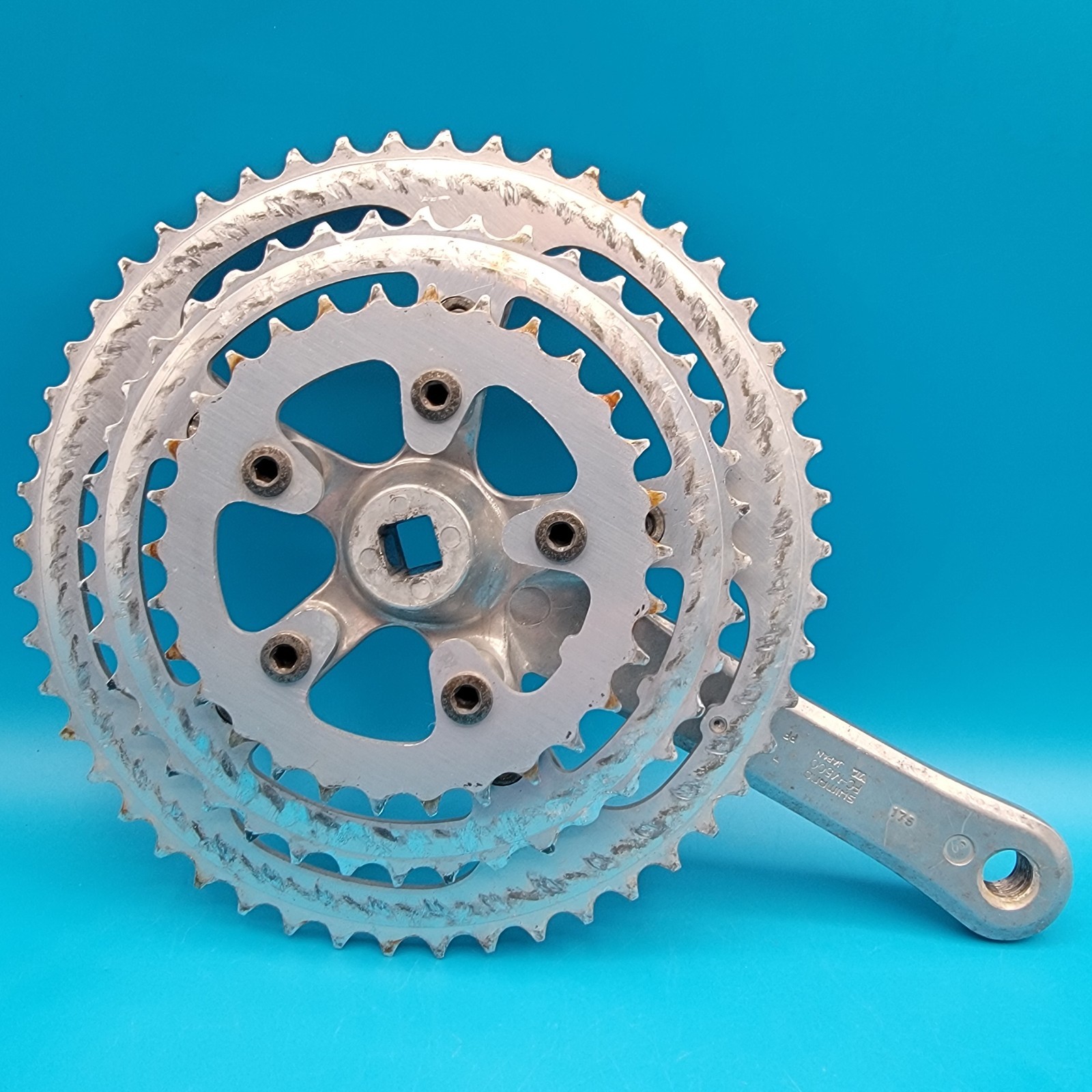 Shimano Exage 500 CX Square Taper Crankset 175mm 50/40/30t 110/74BCD FC-M500 e4