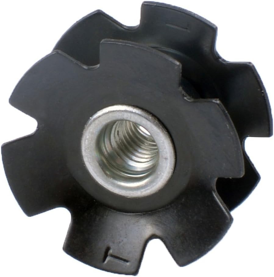 Durable Alloy Steel 1-1/8 Inch Star Nuts for Secure Bike Headset Installation