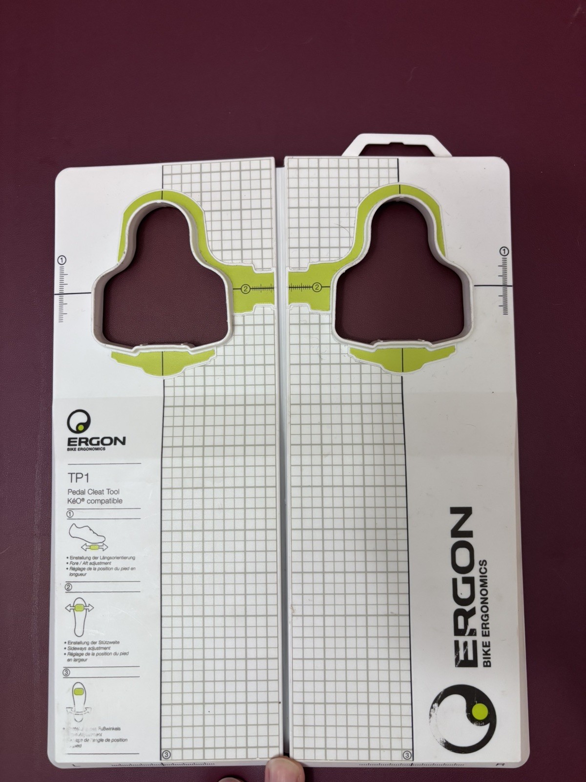 Ergon TP1 Look Keo Cleat Fitting Alignment Tool Road Cycling Shoes