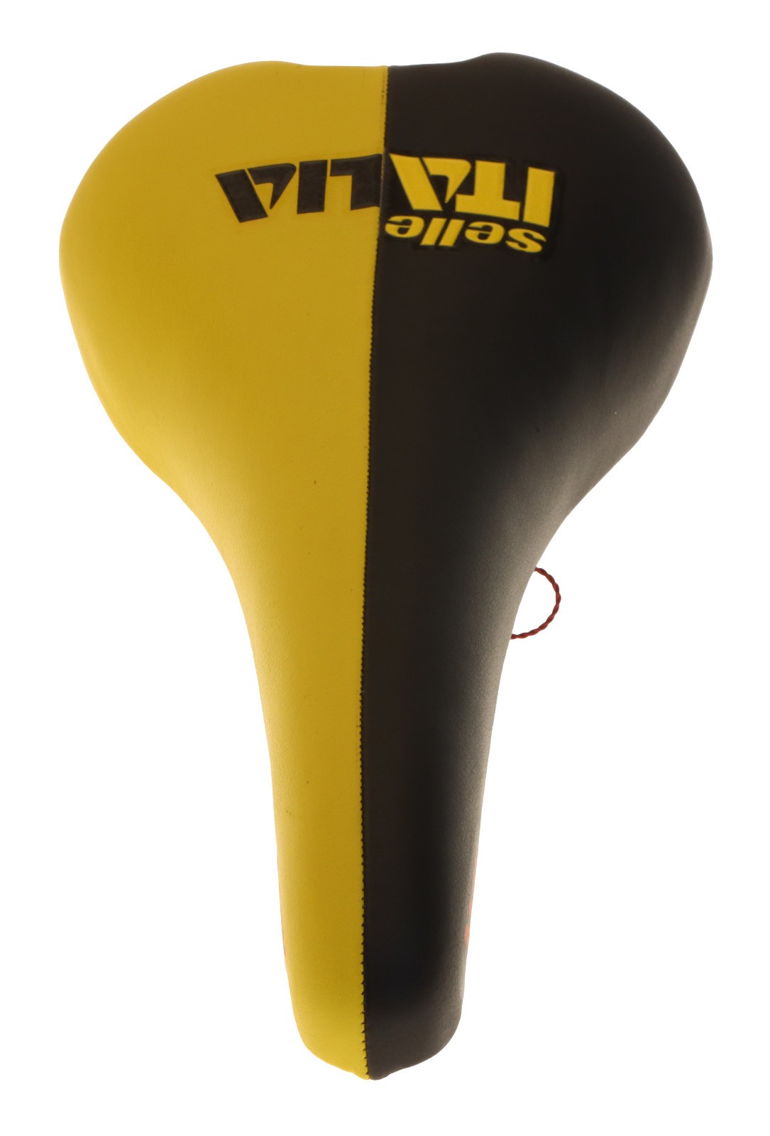 Selle Italia Max Flite Saddle Vanadium Rails Black & Yellow Leather NIB NOS NEW