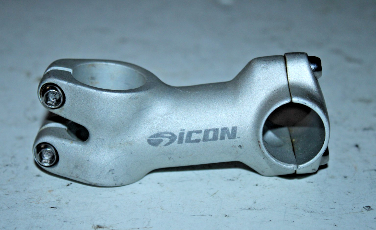 Trek Icon 1 1/8″ Threadless Bike Stem 75mm +/-15º 25.4mm Silver MTB Gravel Cafe~