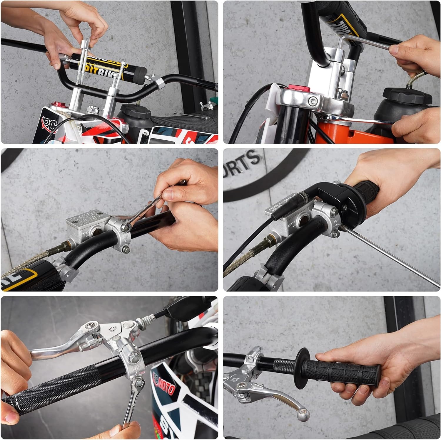 Upgraded 7/8» Dirt Bike Handlebars – Lightweight Aluminum with Anti-Slip Grip