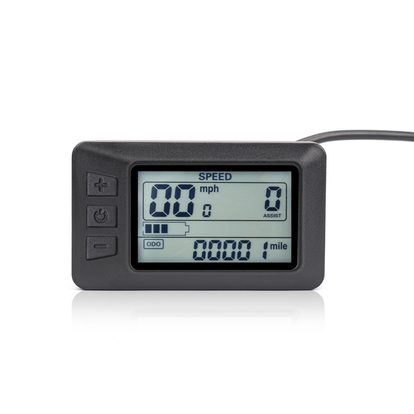 Electric Bike LCD Display Meter Panel Speedometer 36V 48V 5 Pin Plug for 22.2mm