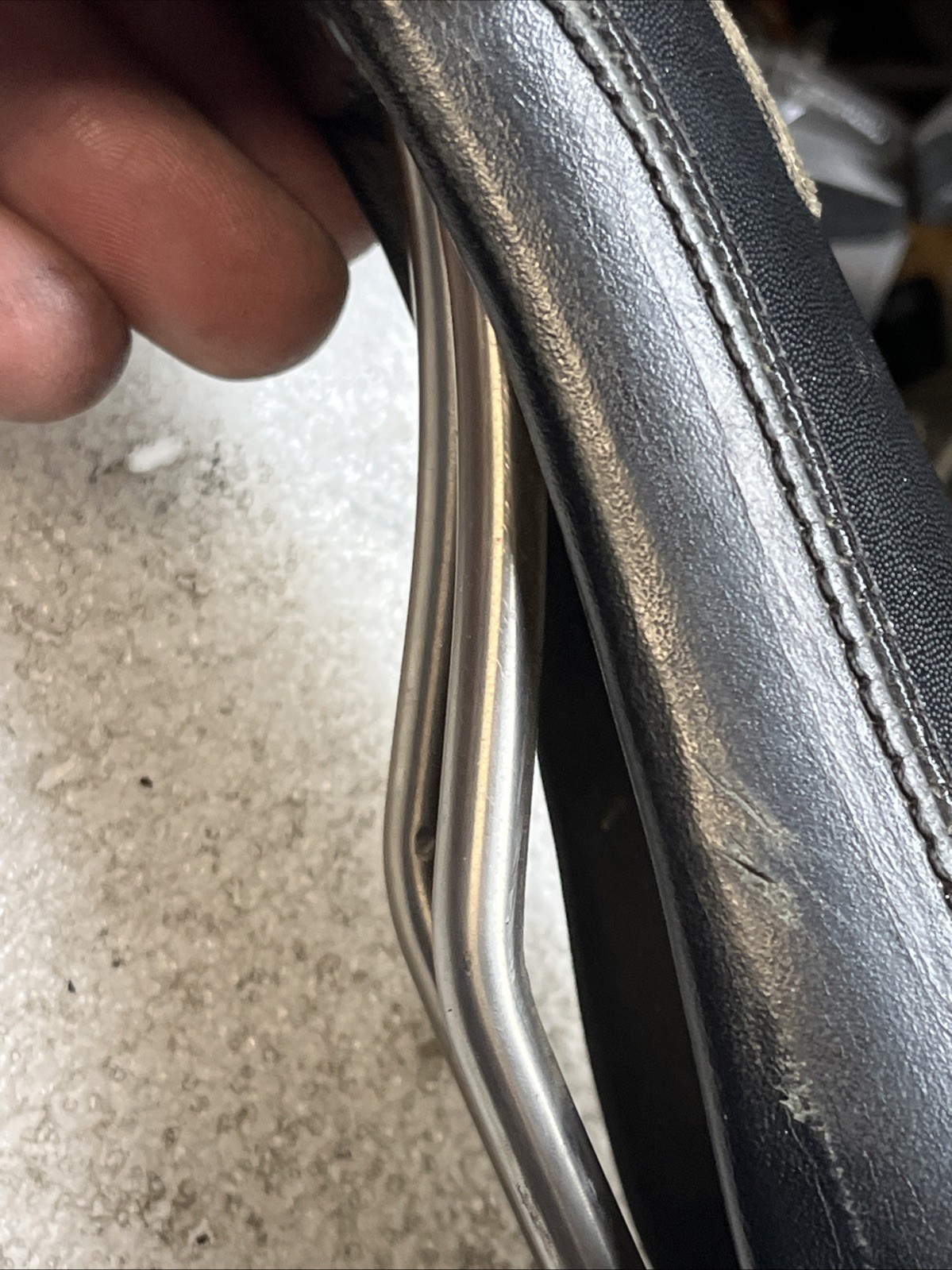 Black WTB Laser V 265mm x 140mm Titanium Rail Saddle