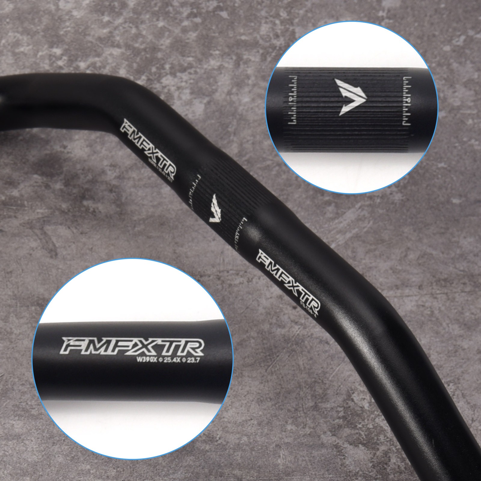 Bike Bullhorn Handlebar Aluminum Alloy 25.4mm 390mm Handlebar for Fixed7249