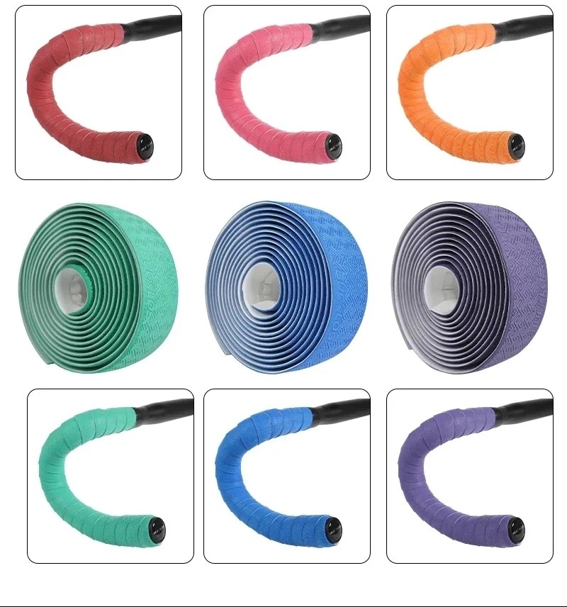 BUCKLOS Bike Handlebar Tape Road Bicycle Anti-slip PU EVA Shock Grip Wrap Tape​