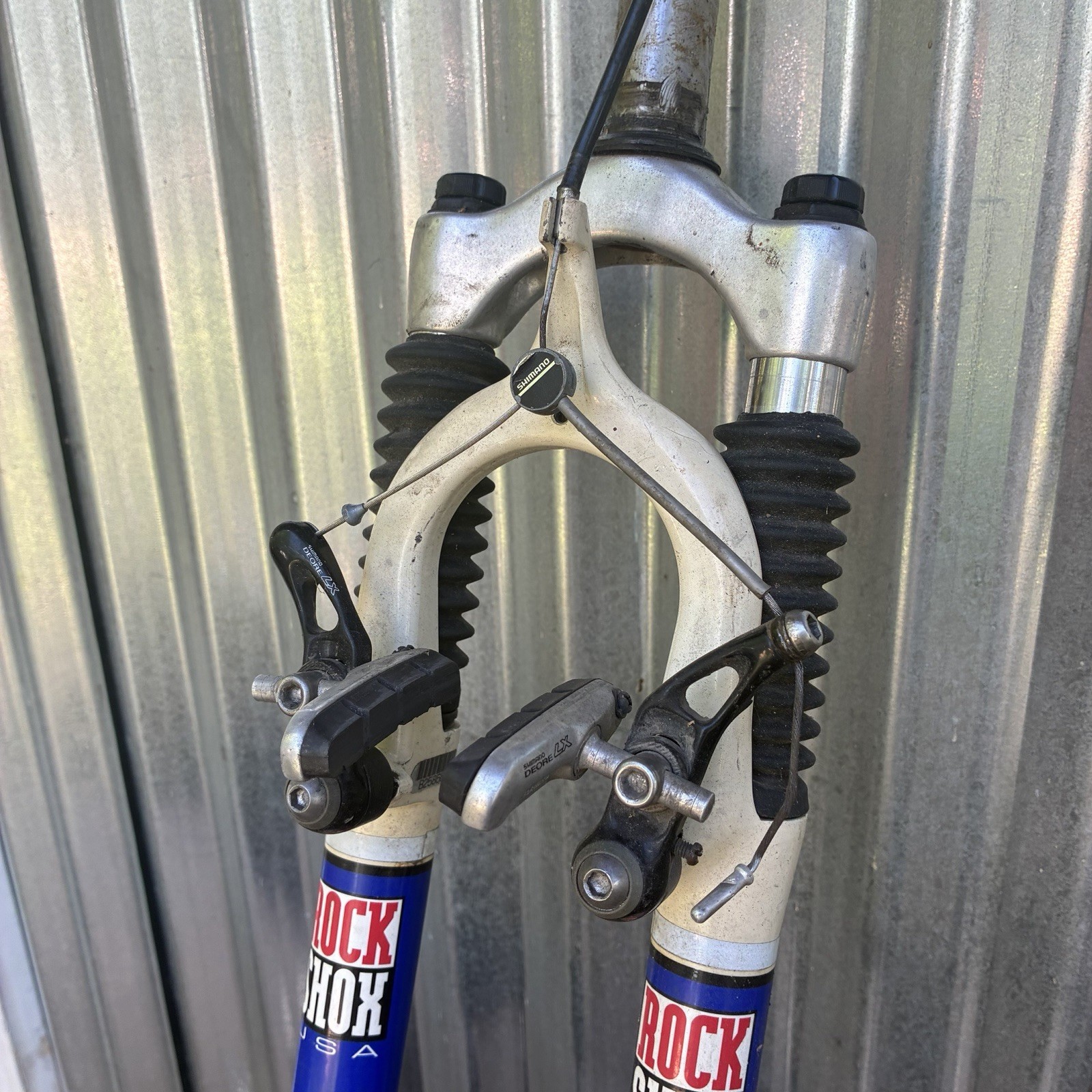 Vintage RockShox Indy C Suspension Fork 1 1/8 Threaded W/deore Xt Canti 5.5in