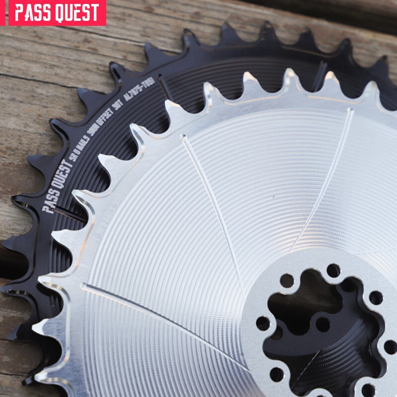 PASS QUEST Direct Mount Chainring 3MM OFFSET For 8-bolt Crank 28-38T