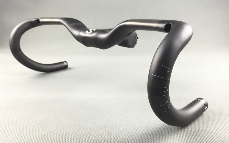 Carbon Fiber Road Bike Drop bar Bicycle Integrated Handlebar Stem 28.6mm 44*10cm