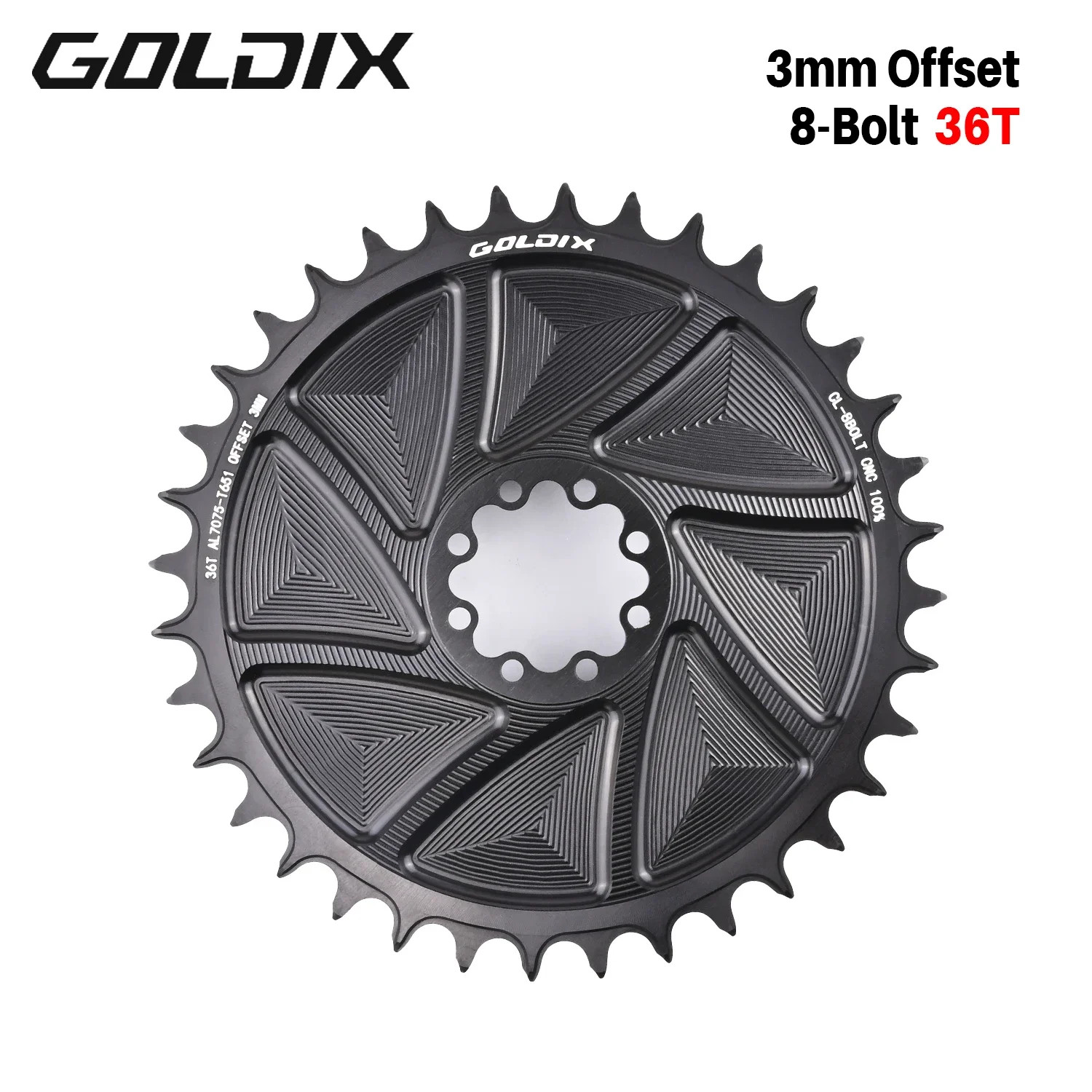 8-Bolt Bicycle Chainring 40-58T Narrow Wide Direct Mount Road Bike Chainwheel