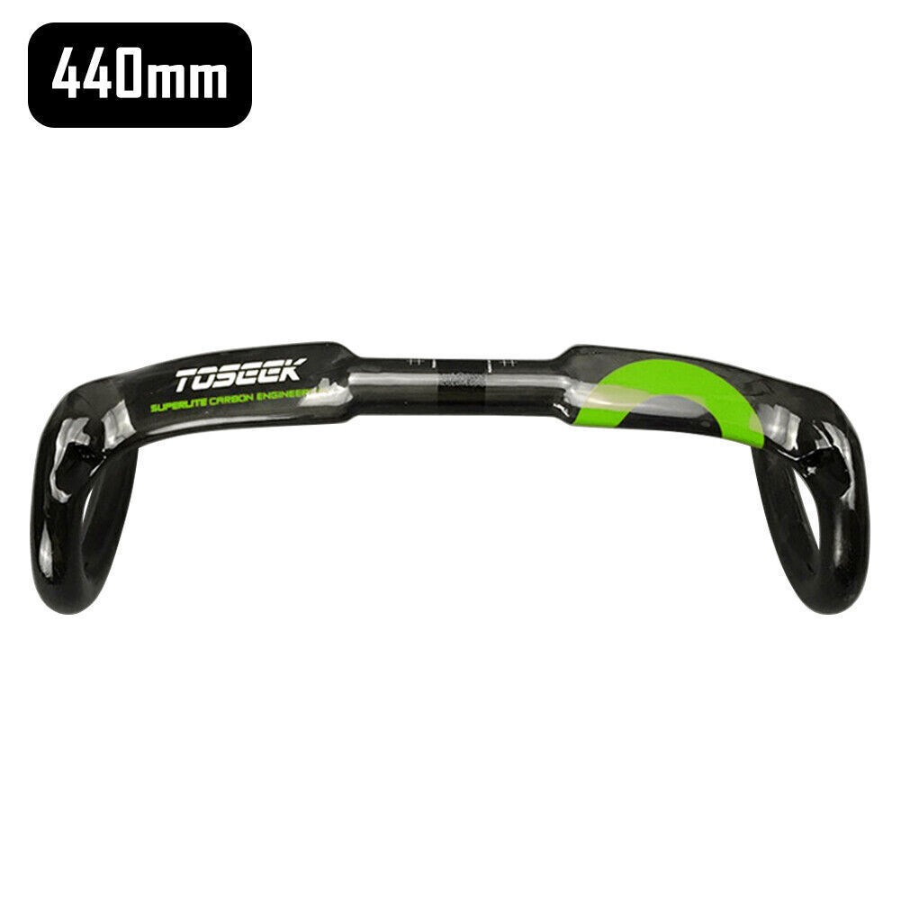 For Toseek Bike Bicycle Racing Drop Bar Handlebar UD Carbon Fiber 400/420/440mm