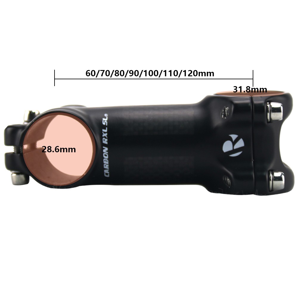 USA Stock Carbon Fiber+Aluminum Alloy Stem For Handlebar MTB Bike Stem 6°110mm