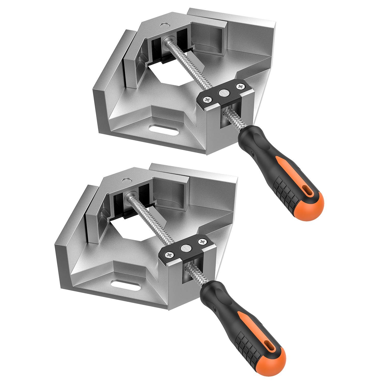 Housolution Right Angle Clamp, [2 PACK] Single Handle 90° Aluminum Alloy Co