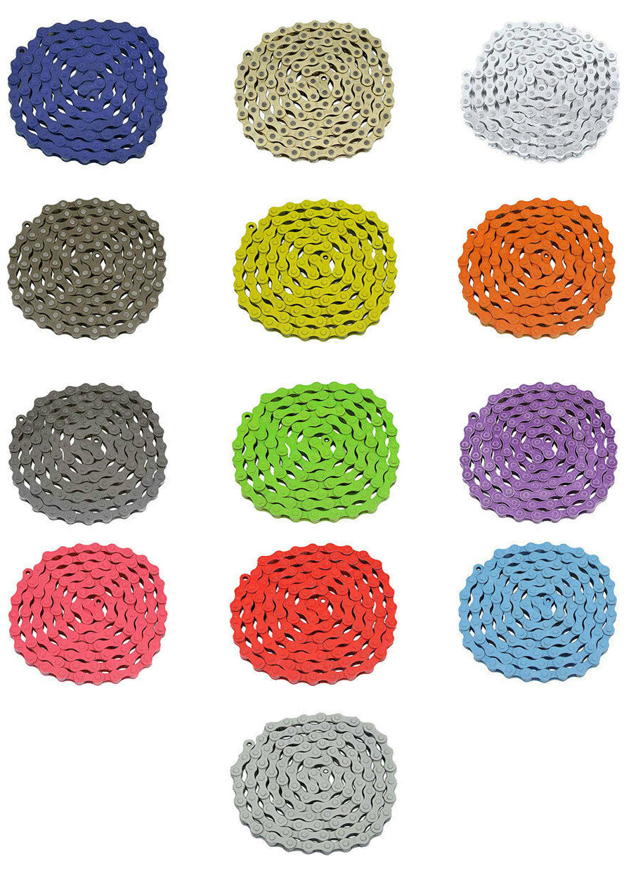 KMC AltaLine Single Speed Bicycle Chain 1/2 x 1/8 x 112 LINKS Cruiser FIXIE BMX.