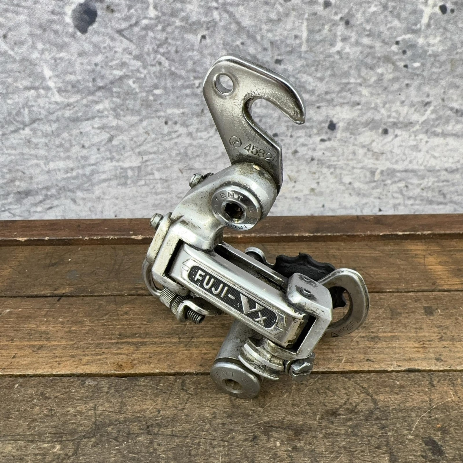 Vintage Fuji VX Rear Derailleur Short Cage Hanger Silver Japan 80s Road Bike