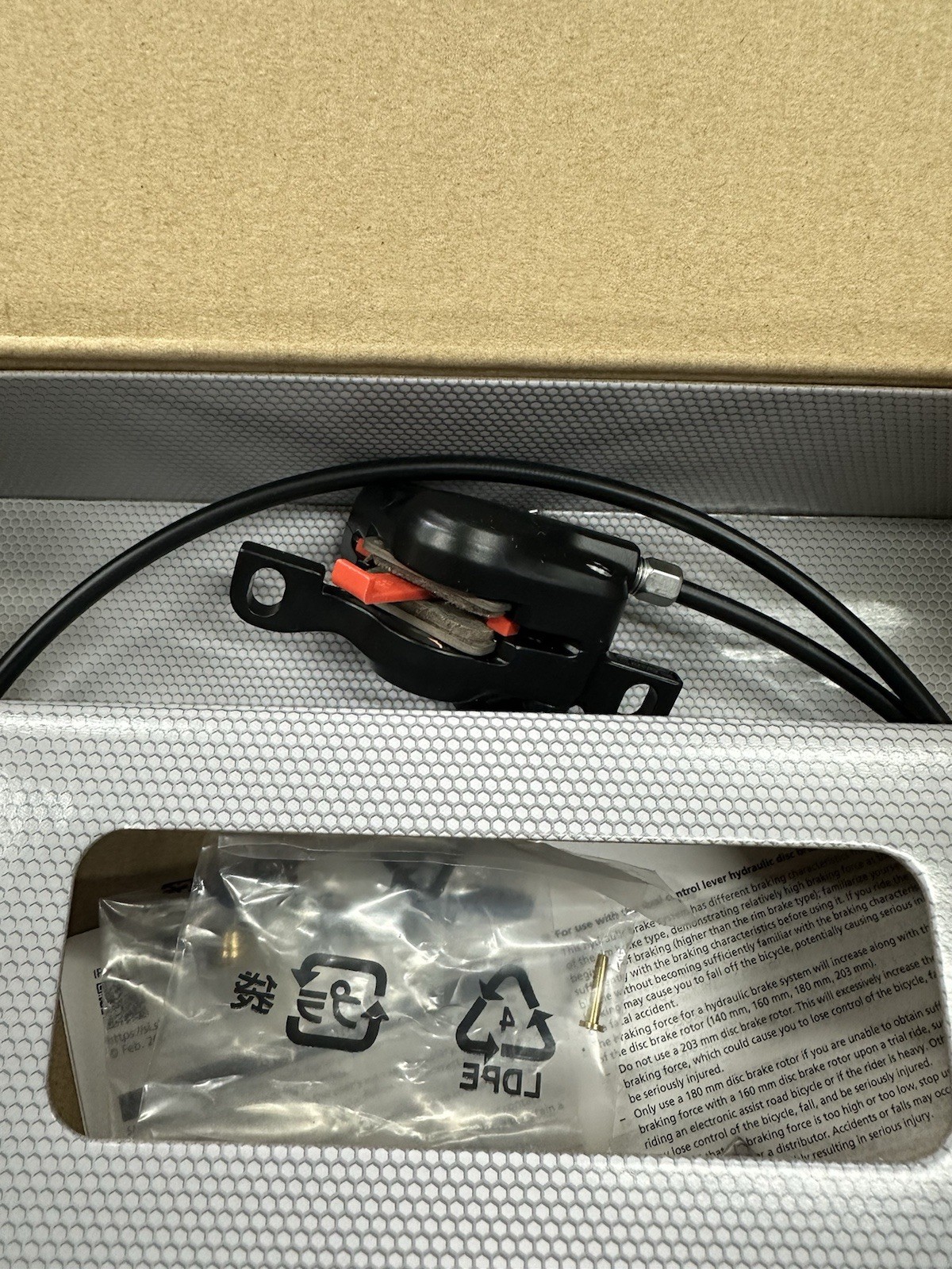Shimano BL-MT201 Front Hydraulic Disc Brake 1000mm Black New