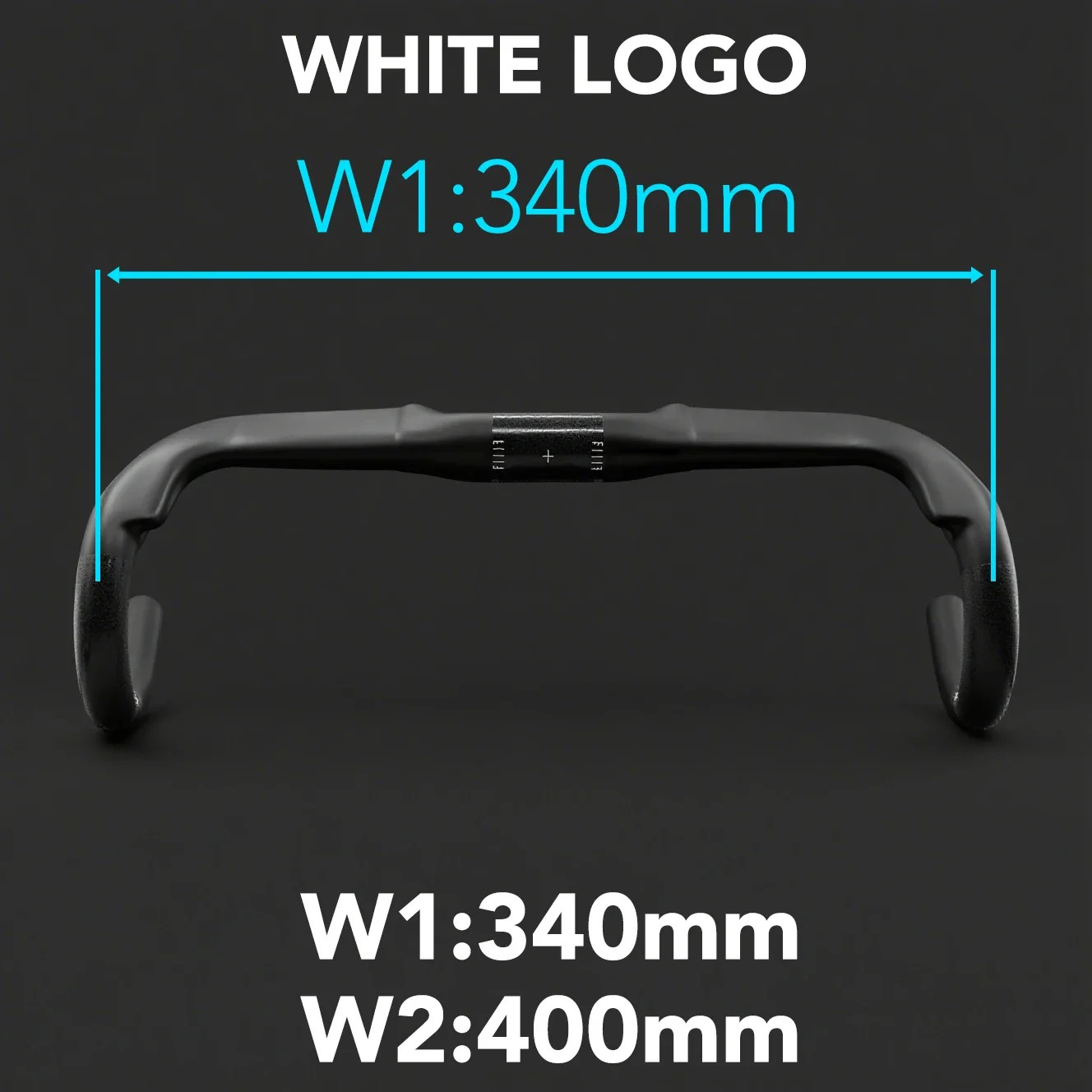 Aero Gravel Bike Handlebar Black Matt 340mm/360mm/380mm Half Internal Routing