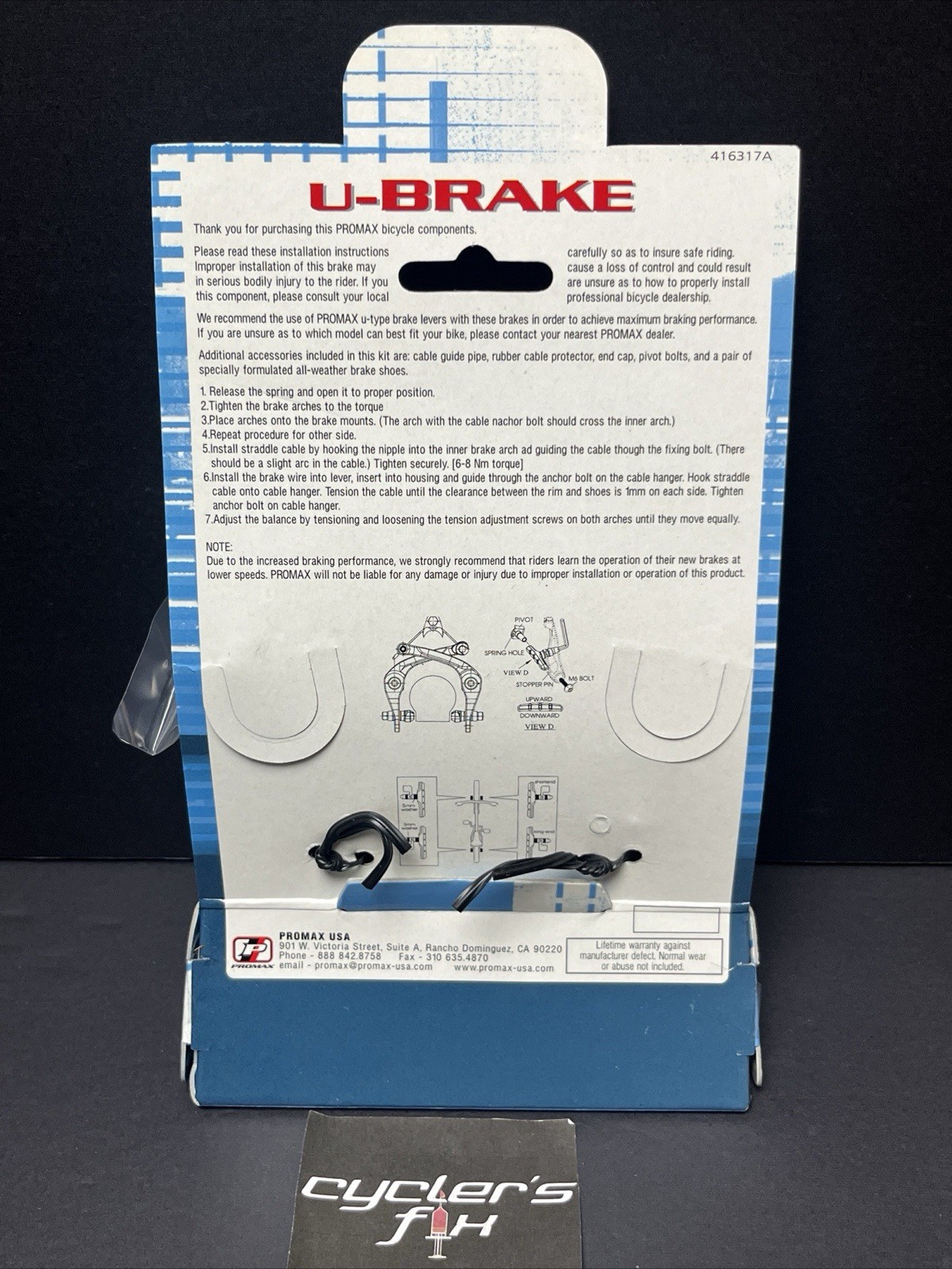 New Promax Front U-Brakes Alloy Freestyle Bmx Bike Bicycle Fit Gt Haro Redline*