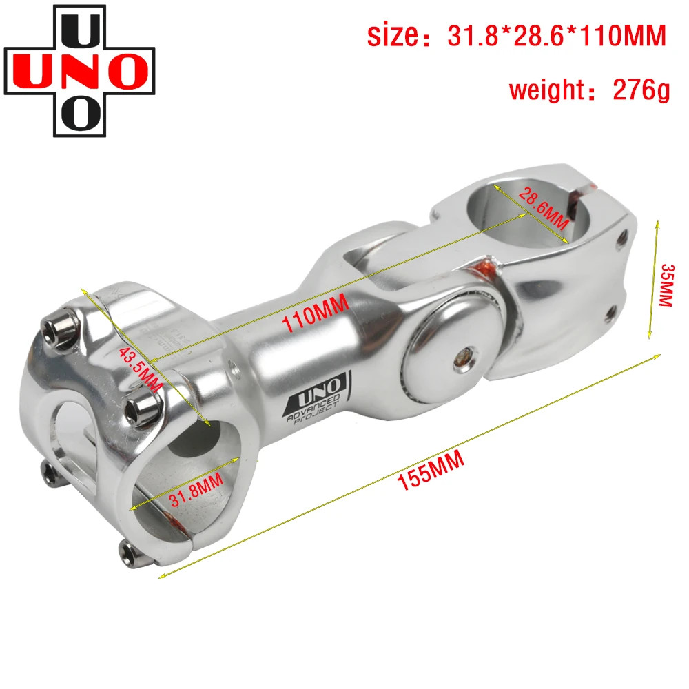 Riser 0-60 Degree Adjustable Bicycle Handlebar Stem Riser 25.4mm/31.8mm