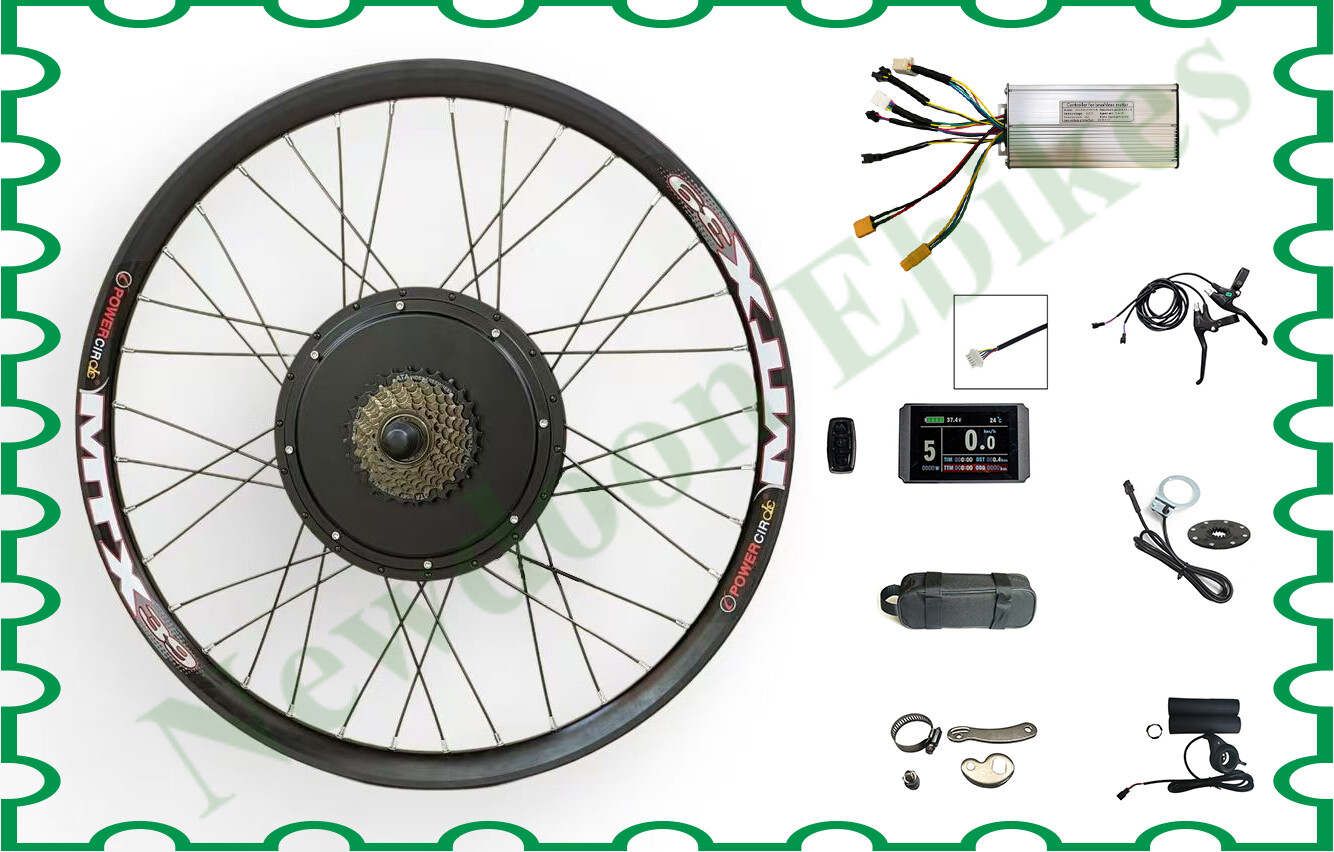 52v 2000W Electric Bike Conversion Wheel with KT controller LCD8H Display.