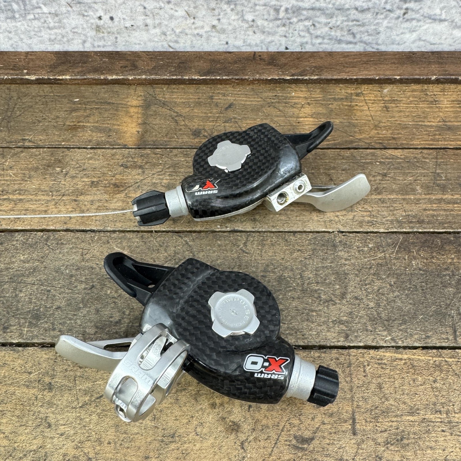 SRAM X0 Shifter Set Trigger Carbon Black MTB 1 Clamp