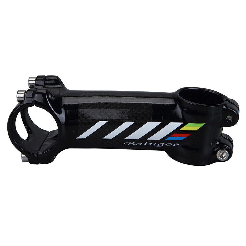 31.8mm Aluminum+Carbon Fiber Road/MTB Bike Stems Riser 6 3K Glossy Black