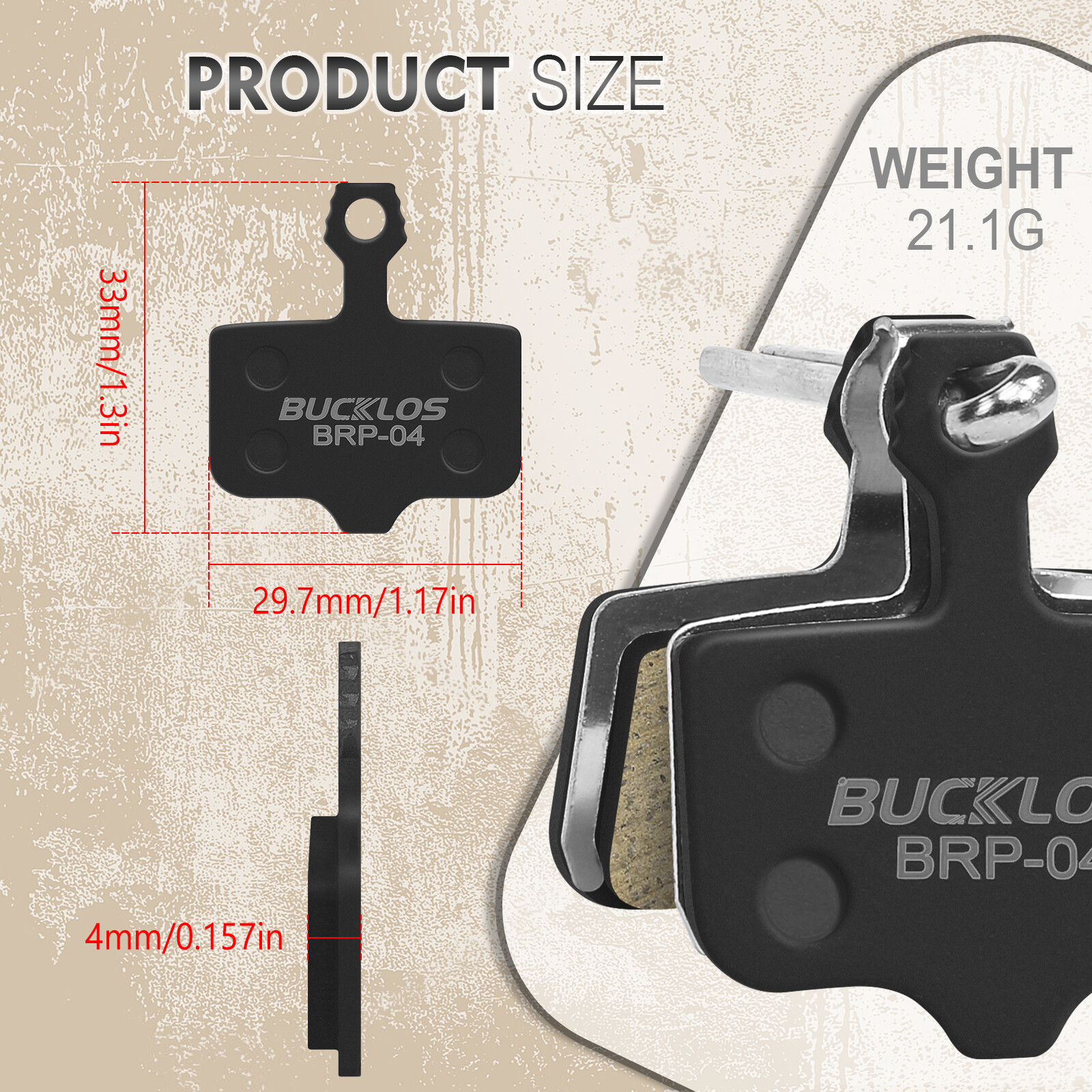 2 Pairs Resin MTB Bike Disc Brake Pads for AVID Elixir 1/3/5/7/9/CR/CR Mag/R/XO