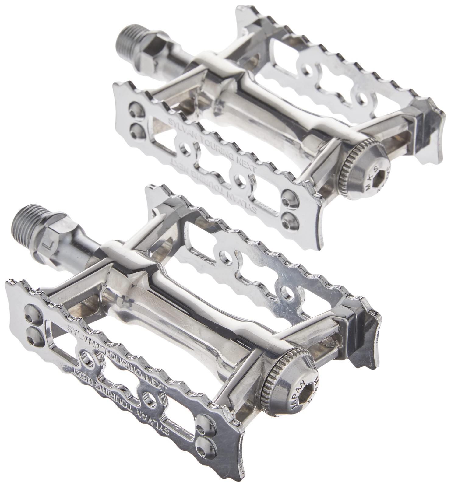MKS Sylvan Touring Next Pedals, Silver, 9/16 Inch