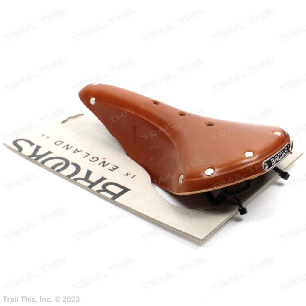 Brooks B17 Narrow – Honey – Classic Leather Bicycle Saddle with Black Rails