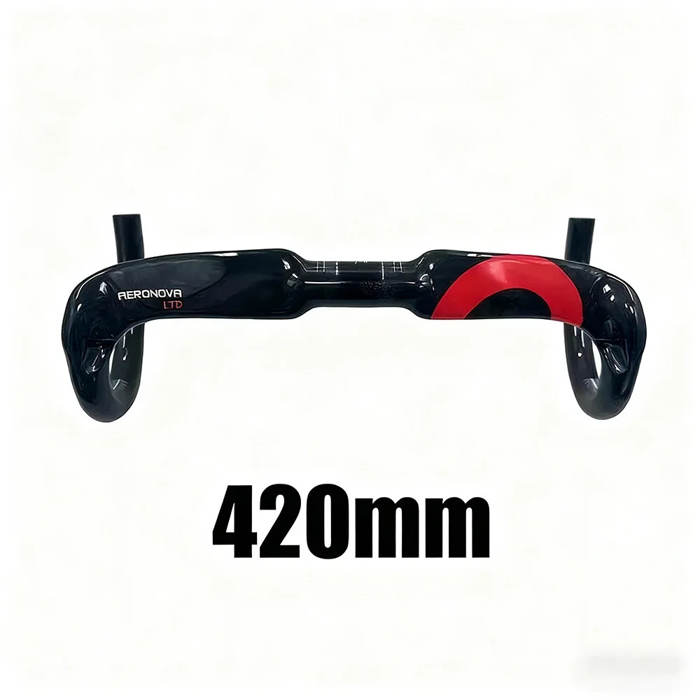 Road Bike Handlebars Carbon Fiber Bicycle Drop Bar 31.8*380-440mm Size