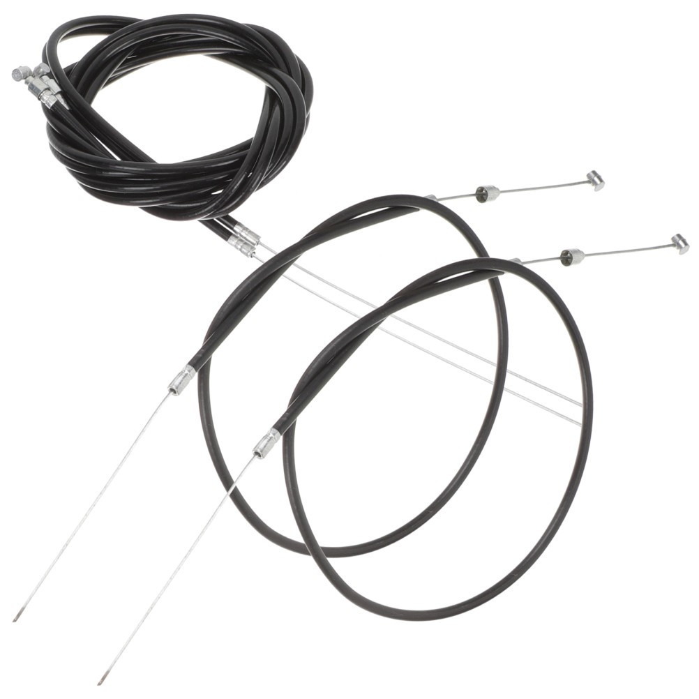 1 Set Reusable Bike Brake Cable Replacement Kit Black Stainless Steel PVC