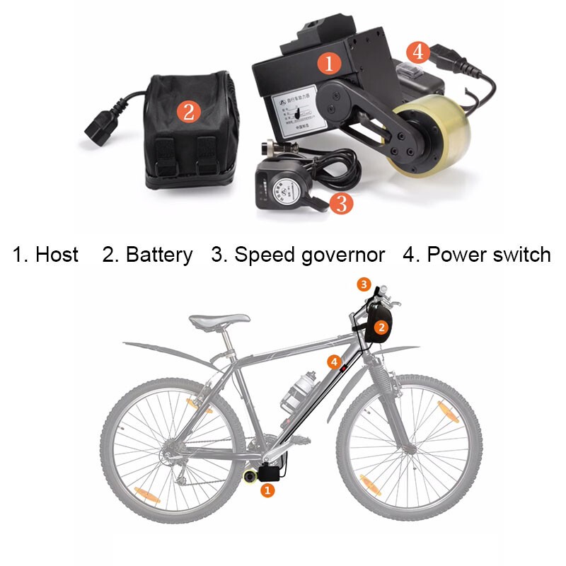 48V 350W Bicycle Booster E-Bike Conversion Kit Mountain Bicycle Speed Governor