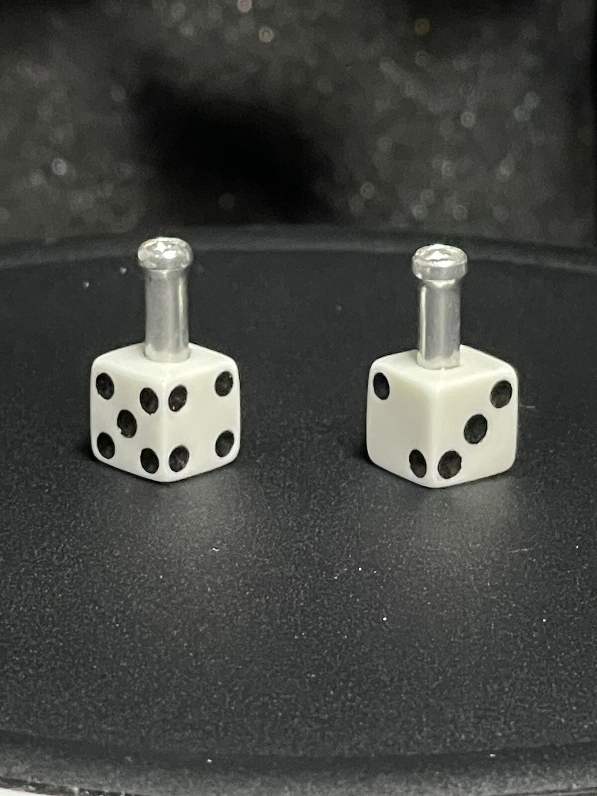 Dice Brake Cable Ends White For BMX & Other Bikes New Pair