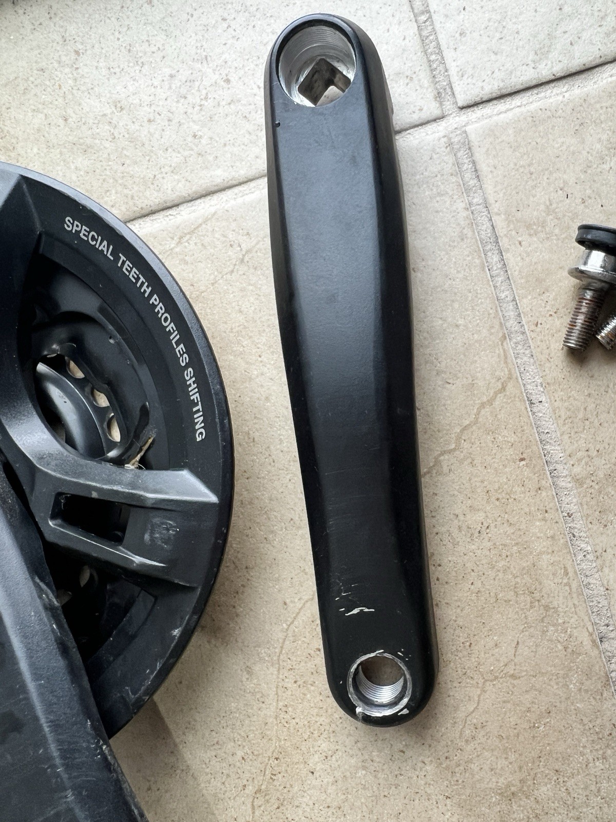 Shimano FC-M171 Crankset 6/7/8 Speed 24/34/42T MTB 170mm Arm Black