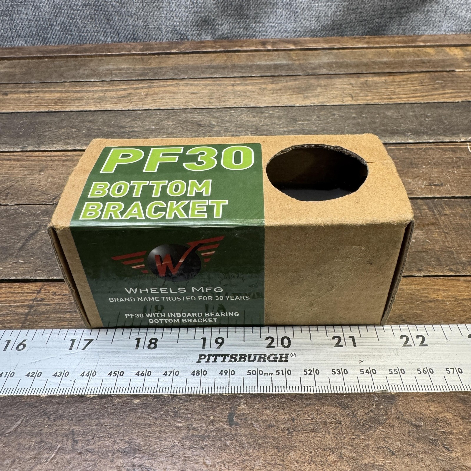 Wheels MFG PF30-FAT Bottom Bracket PF30 Fat Bike 30mm Ceramic BB Black