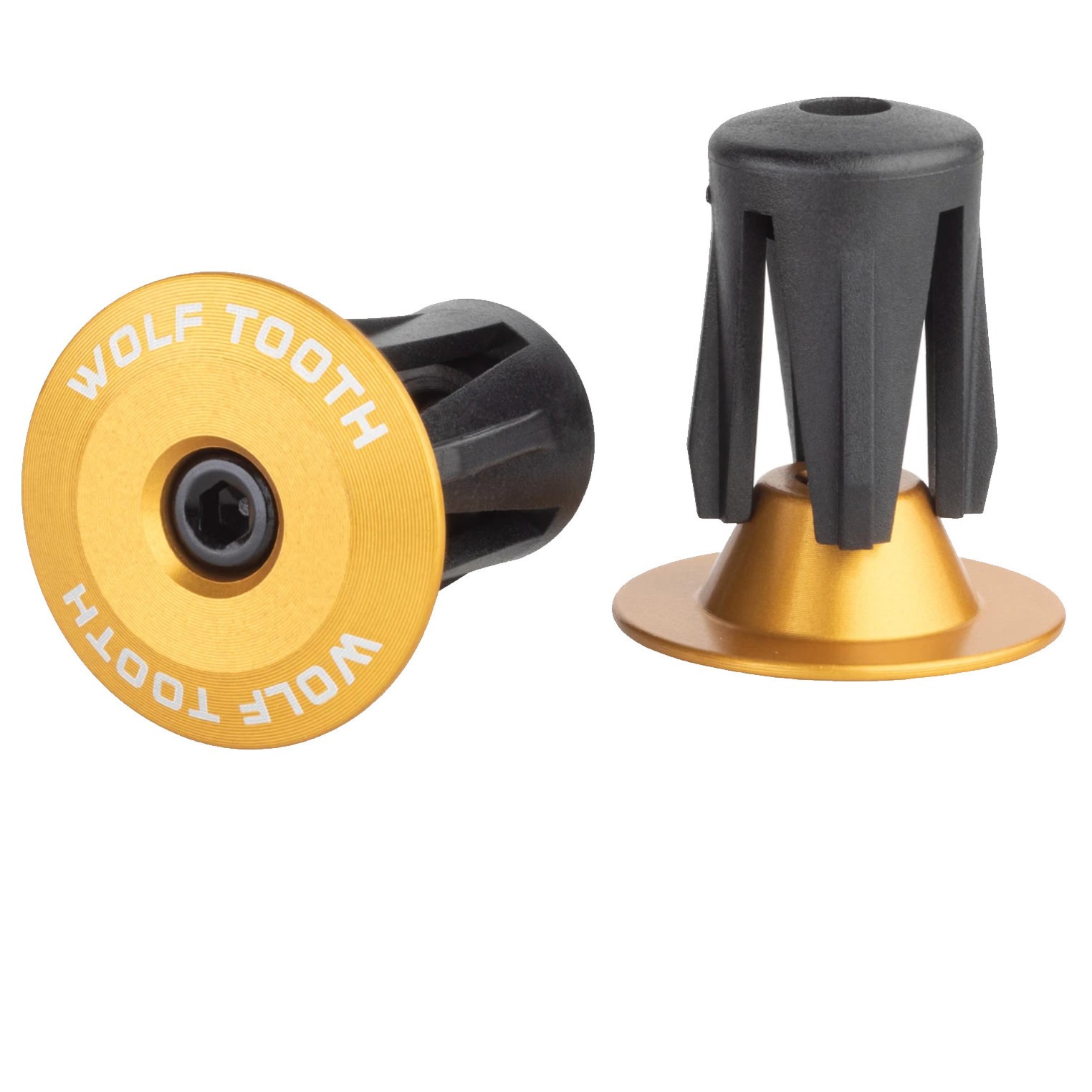 Wolf Tooth Components Alloy Bar End Plugs – Gold