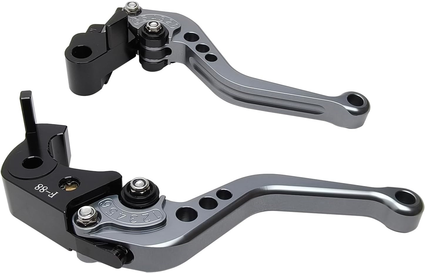 Short Brake Clutch Handle Lever Replacement for Kawasaki ZX6R ZX-6R Titanium