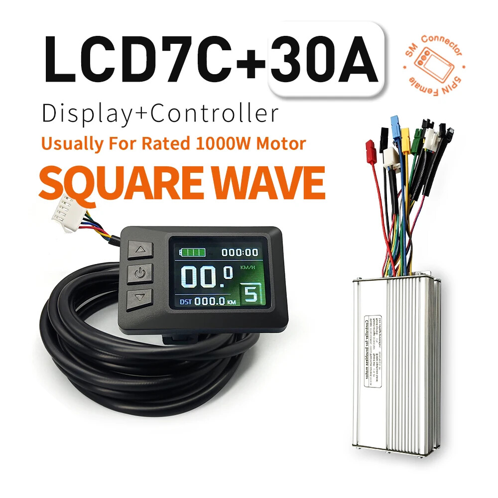 E-bike 30A 35A 50A 1000W-3000W Controller and Display 36V/48V LCD5 LCD7C LCD8H