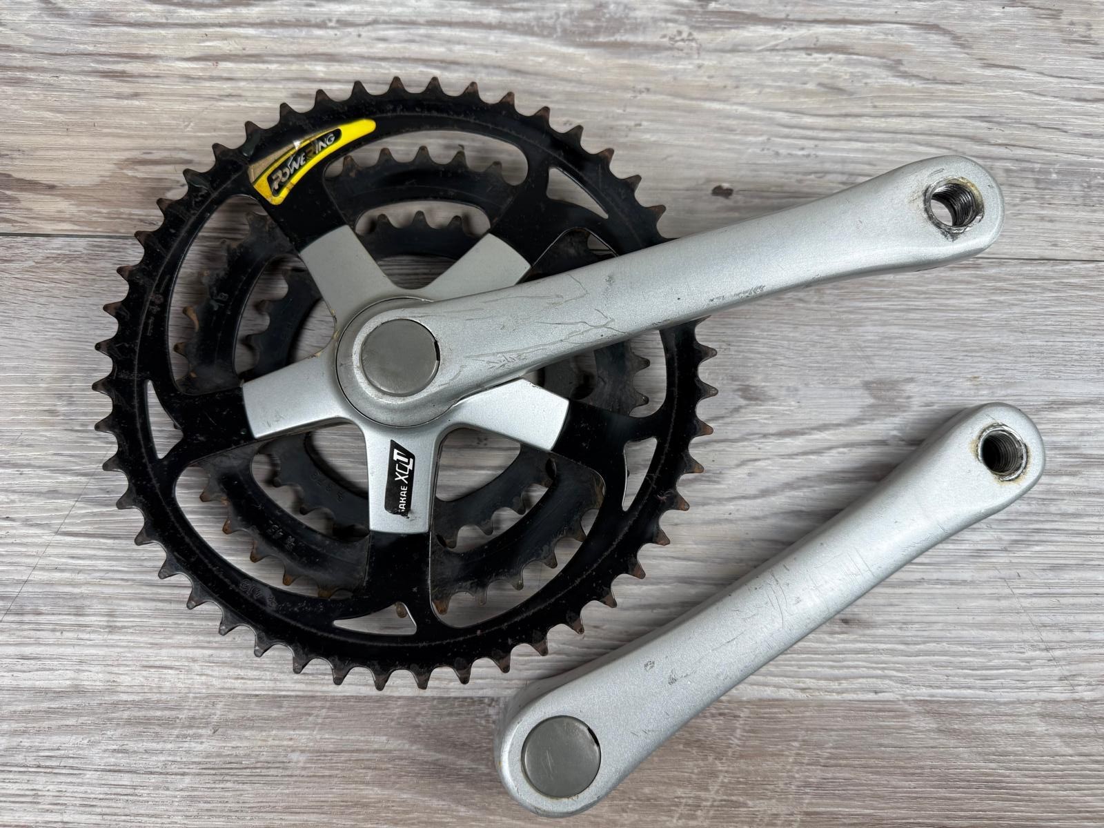 Vintage Sakae XCU Triple Mountain Bike Square Taper Crankset 170mm 48 /38 /28T