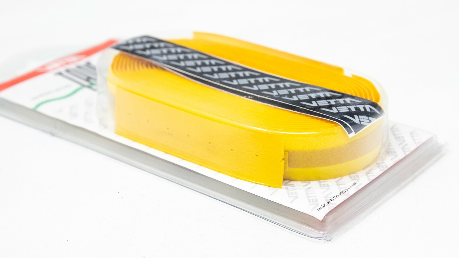 NOS VETTA HANDLEBAR BAR TAPE RIBBON YELLOW LEATHER VINTAGE ROAD RACING BIKE OLD