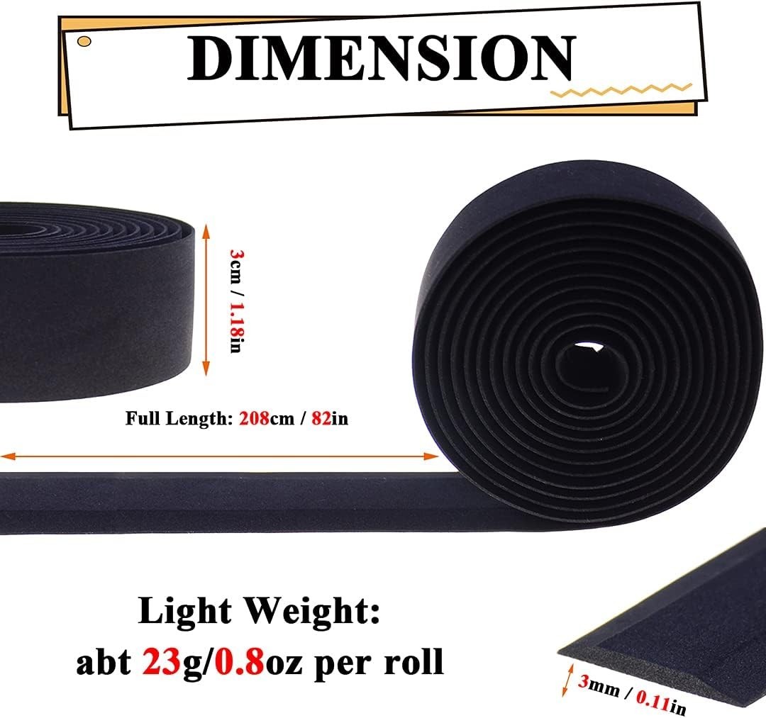 2PCS EVA Road Bike Bar Tape – Water-Resistant, Anti-Slip, Shock-Absorbing Design