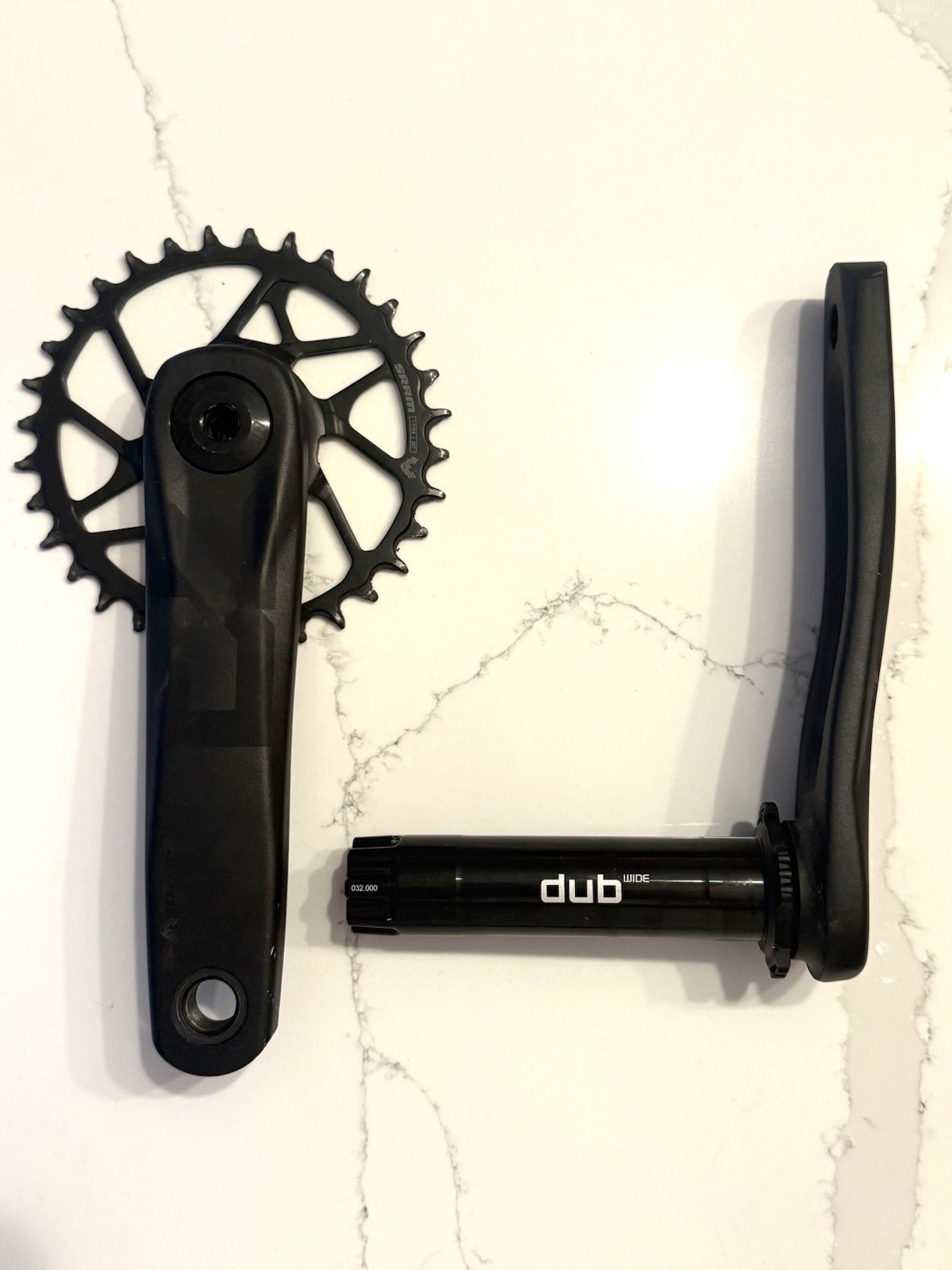 SRAM Eagle 70 T-Type Dub Wide Crankset 165mm, 12-Speed, 32T Chainring, Direct