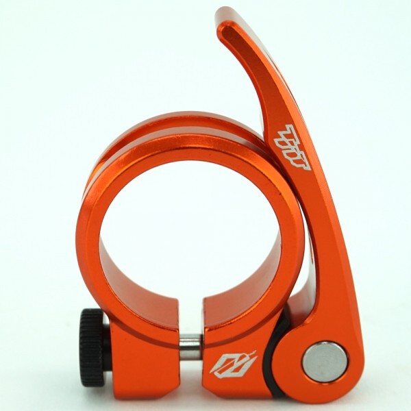 TNT BICYCLES BMX QUICK RELEASE SEAT POST CLAMP – 31.8MM – 1-1/4″ ORANGE
