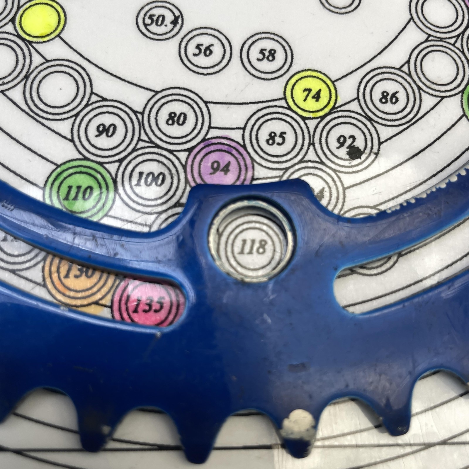 Vintage SR Sakae 42t BMX Chainring Blue 42 Tooth 118 BCD Japan Bike Apex