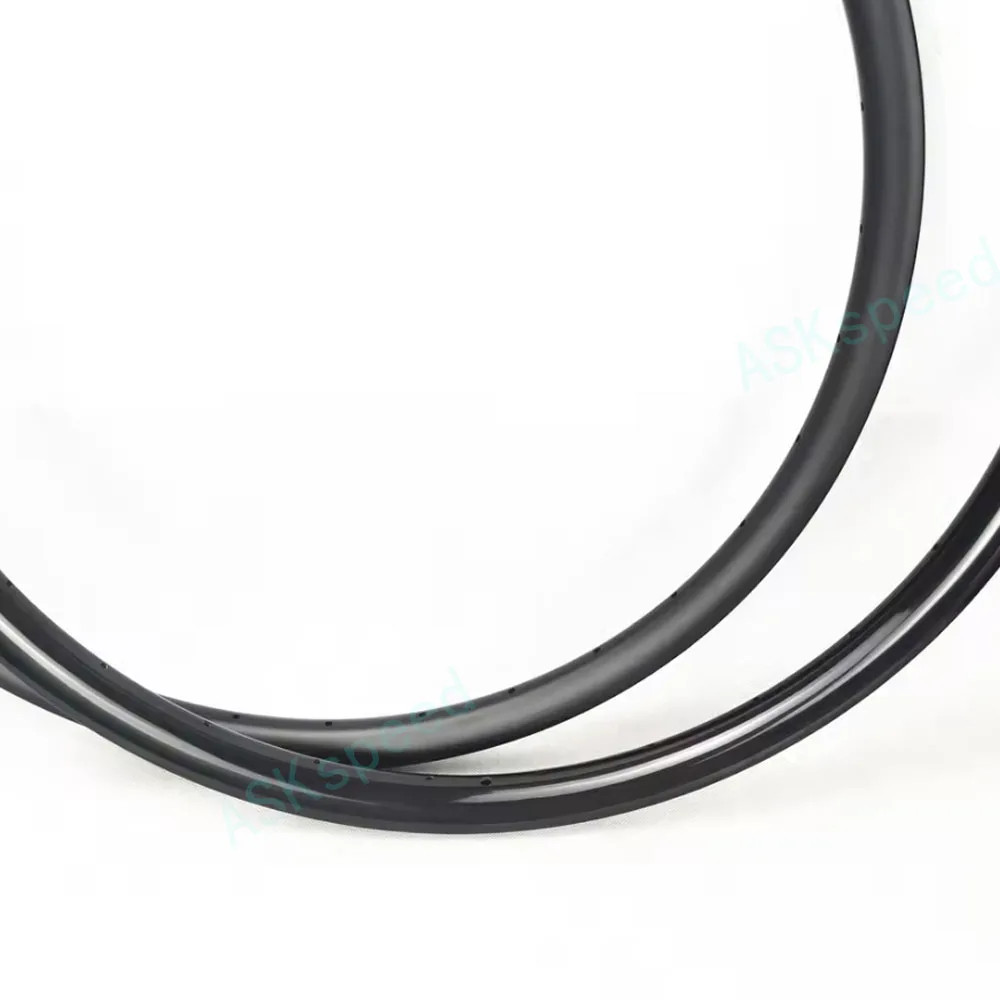 700C Symmetry Disc/V-brake Tubeless Carbon Road Bike Rims Matte/Glossy Finish