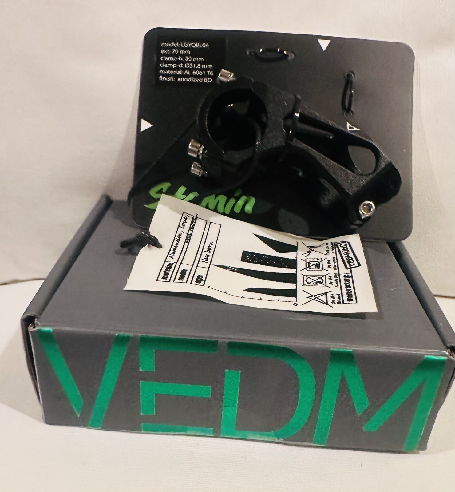 Vedmund Bike Stem Ext 70mm CNC Mountain Bike/Road Bike/BMX