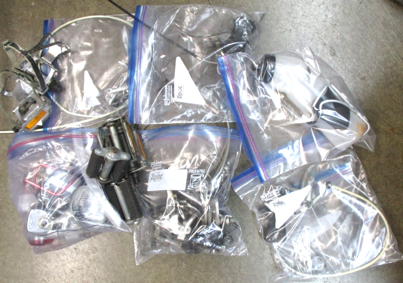 Bicycle parts. 40 lbs. Mostly 10 speed Schwinn. Maybe some foreign.
